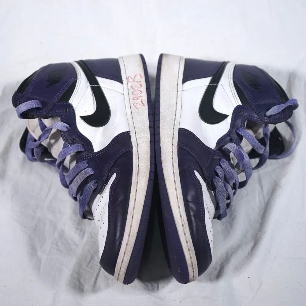 Nike Air Jordan 1 Retro High OG GS Court Purple 2.0 7Y 575441-500
